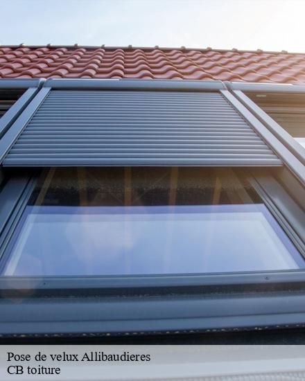 Pose de velux  allibaudieres-10700 CB toiture